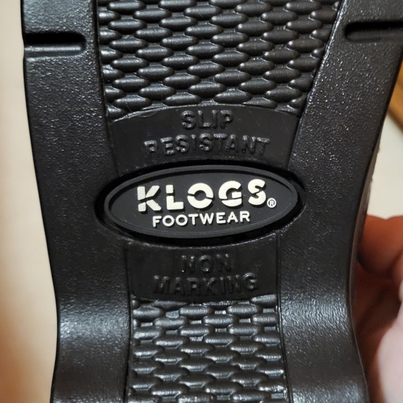 Klogs Footwear Naples Black with Geometric Pattern Nursing Shoes Size 7 - Picture 8 of 10
